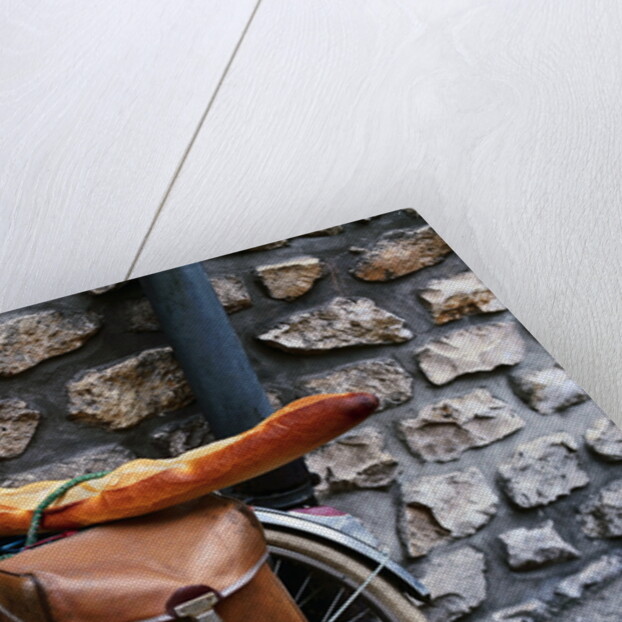 French Bread Strapped to a Bicycle by Anonymous