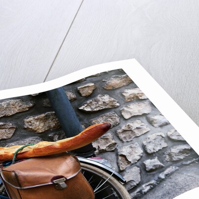 French Bread Strapped to a Bicycle by Anonymous