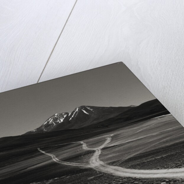 Dirt Road Leading to Mountains by Anonymous