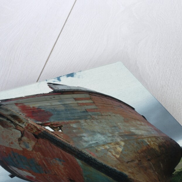 Abandoned Boat Hull by Anonymous