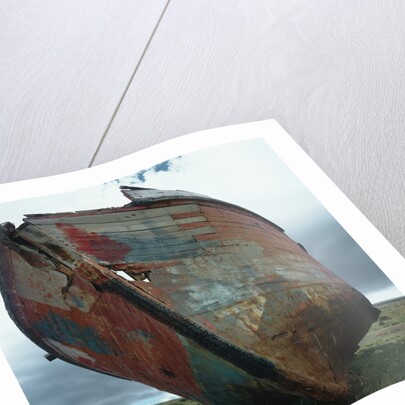 Abandoned Boat Hull by Anonymous