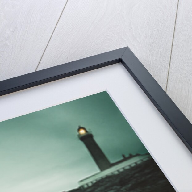 Lighthouse Beacon During a Storm by Anonymous
