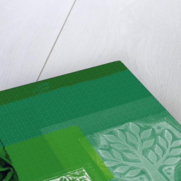 Woodblock Collage of Trees by Anonymous