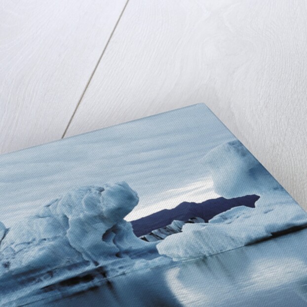 Icebergs Reflected in Water by Anonymous