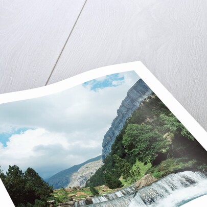 Waterfall in a Valley by Anonymous