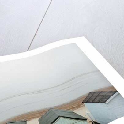 Cabanas on Empty Beach by Anonymous