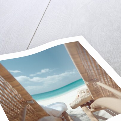 Beach Chairs on a Beach by Anonymous