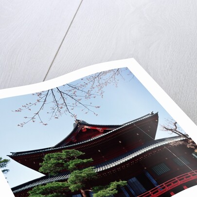 Exterior of an Asian building by Anonymous