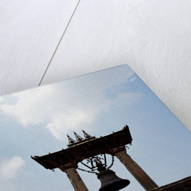 A bell tower and bell by Anonymous