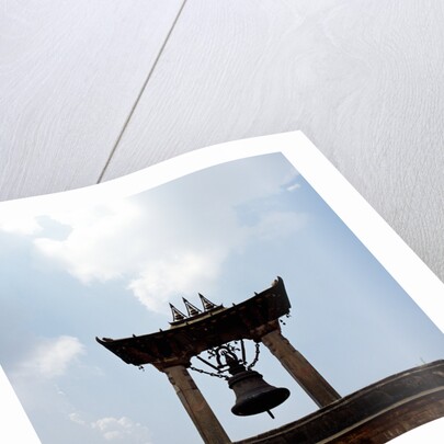 A bell tower and bell by Anonymous