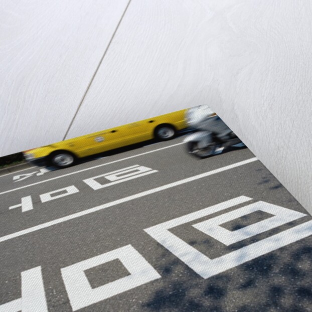 Road markings on a Japanese street by Anonymous