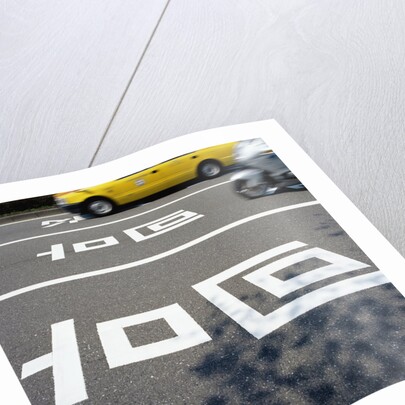 Road markings on a Japanese street by Anonymous