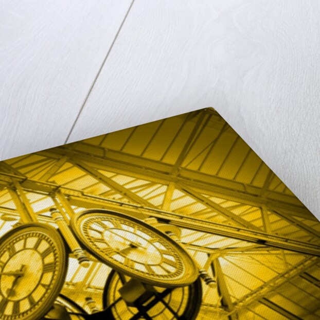 Clocks Hanging from Ceiling by Anonymous