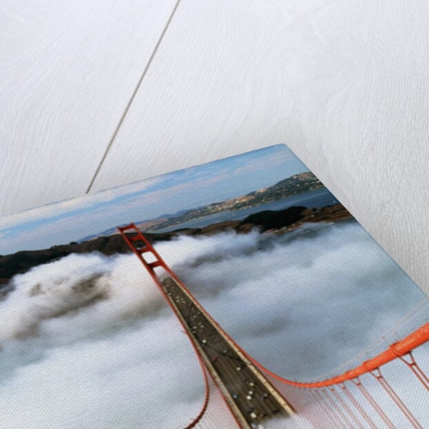 Golden Gate Bridge Wrapped in Fog by Corbis