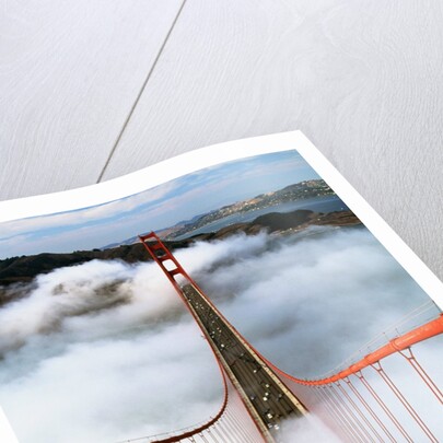 Golden Gate Bridge Wrapped in Fog by Corbis