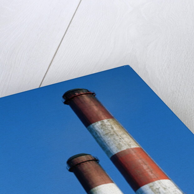 Smokestacks at a Power Plant by Anonymous