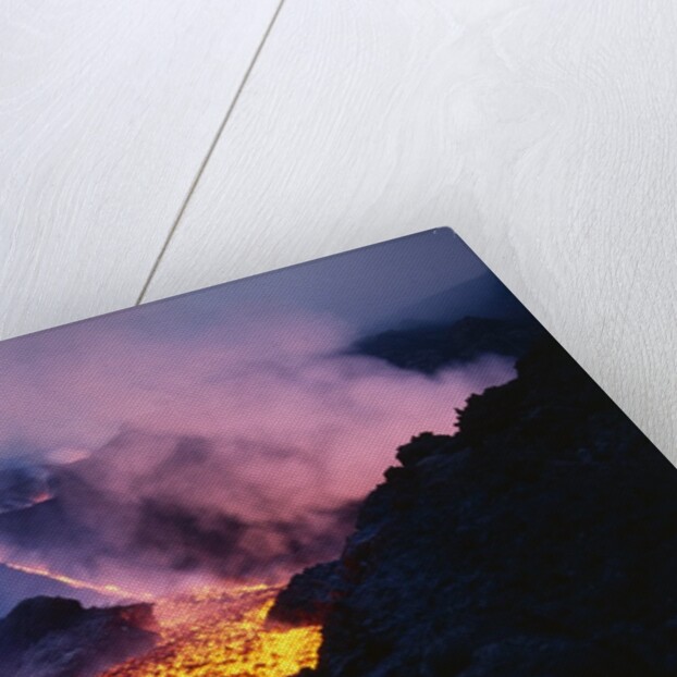 Lava Flowing from Mount Etna by Anonymous