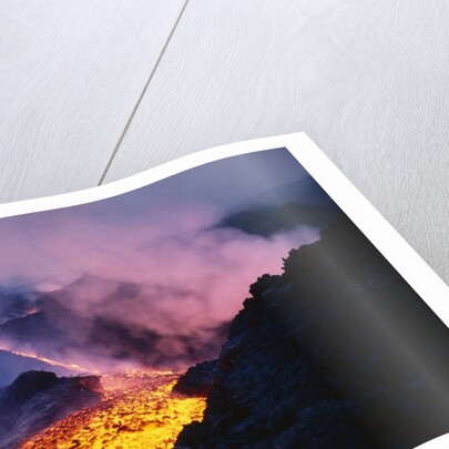 Lava Flowing from Mount Etna by Anonymous