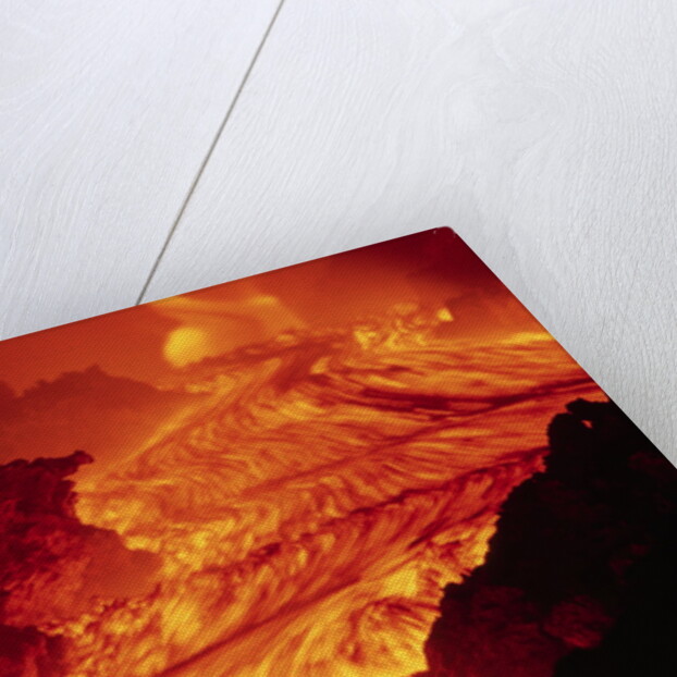 Lava Flowing from Mount Etna by Anonymous