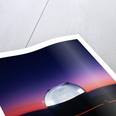 Keck Telescope at Sunset by Anonymous