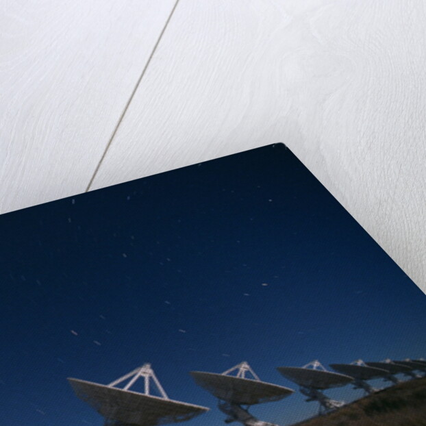 Radio Telescope Array in the Moonlight by Anonymous