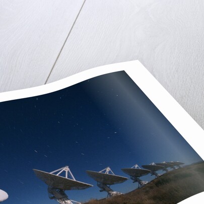 Radio Telescope Array in the Moonlight by Anonymous