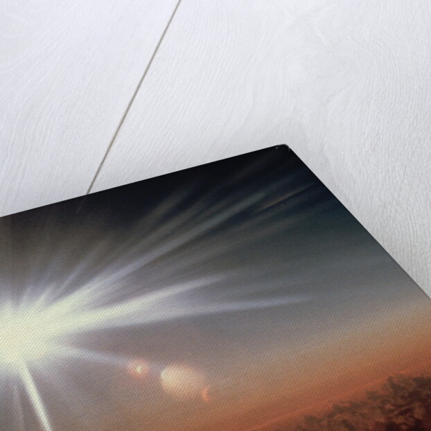 Solar Eclipse Seen from a Plane by Anonymous