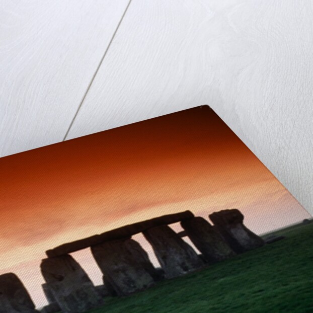 Red Sky over Stonehenge by Anonymous