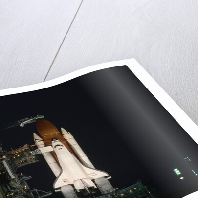 Space Shuttle Discovery on Launch Pad by Anonymous