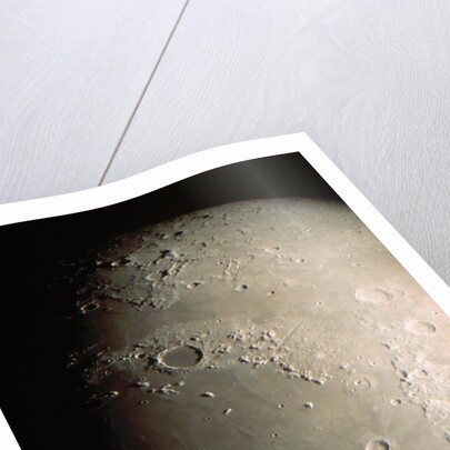 Mare Imbrium and Apennine Mountains by Anonymous