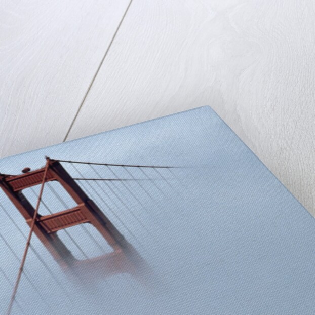 Golden Gate Bridge Tower Surrounded by Fog by Anonymous