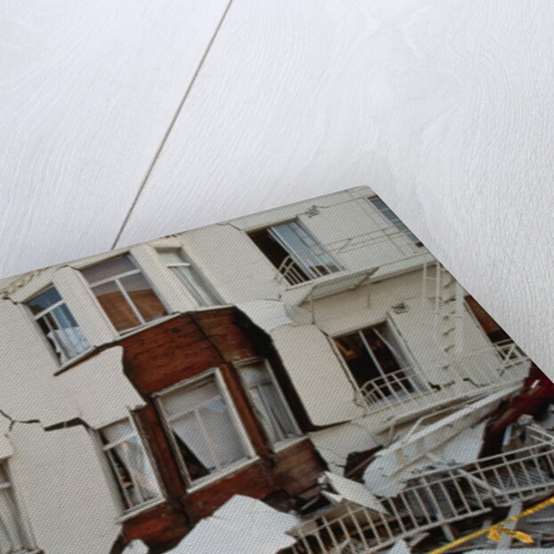 House Destroyed by Earthquake by Anonymous