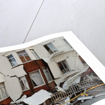 House Destroyed by Earthquake by Anonymous