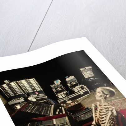 Skeleton at Mixing Boards by Anonymous
