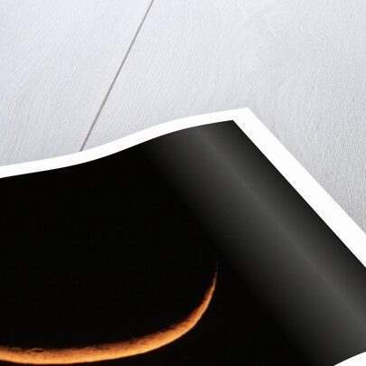 Crescent Moon Setting by Anonymous