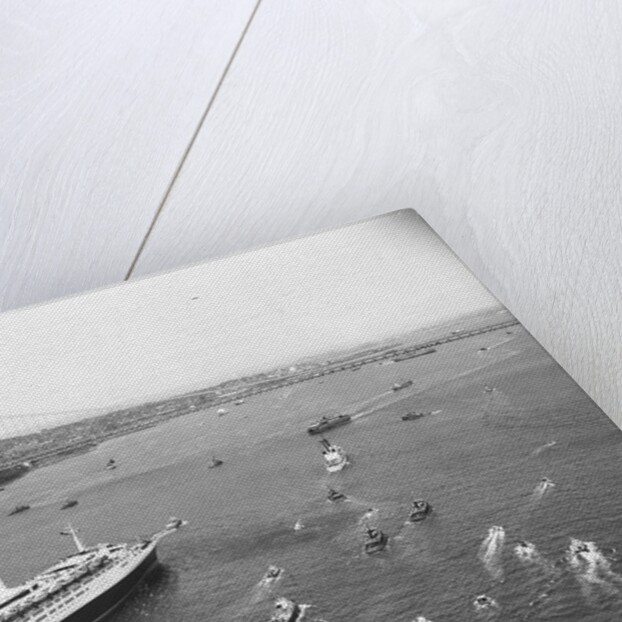 Cruise Ship Entering New York's Harbor by Anonymous