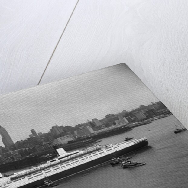 Cruise Ship in New York's Harbor by Anonymous