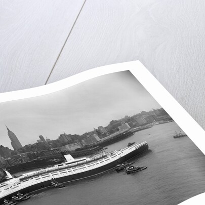 Cruise Ship in New York's Harbor by Anonymous