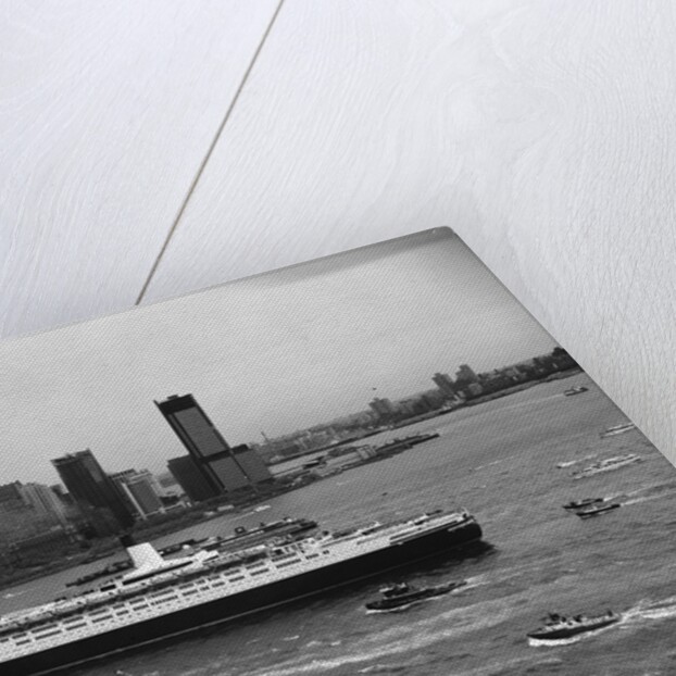 Cruise Ship in New York's Harbor by Anonymous
