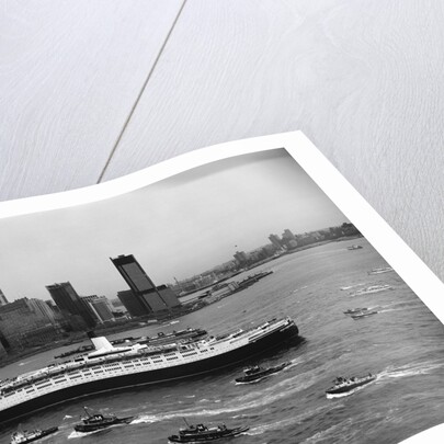 Cruise Ship in New York's Harbor by Anonymous