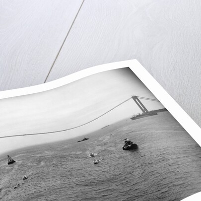 Verrazano-Narrows Bridge Under Construction by Anonymous