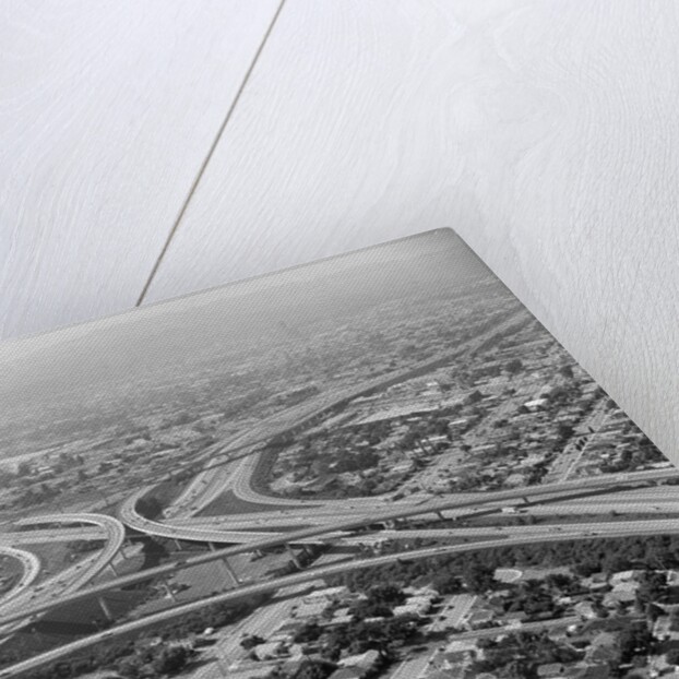 Aerial View of Highway and Suburbs by Anonymous