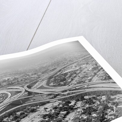 Aerial View of Highway and Suburbs by Anonymous