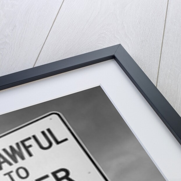 Unlawful to Litter Road Sign by Anonymous