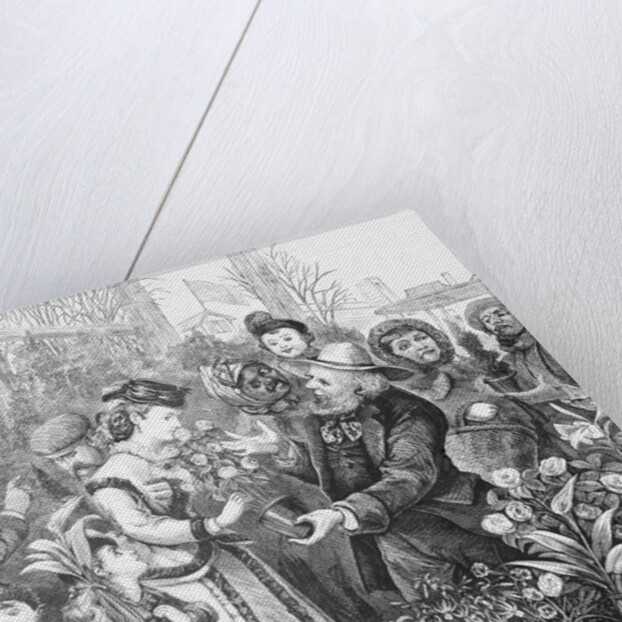 Flower Market in New York City by Anonymous