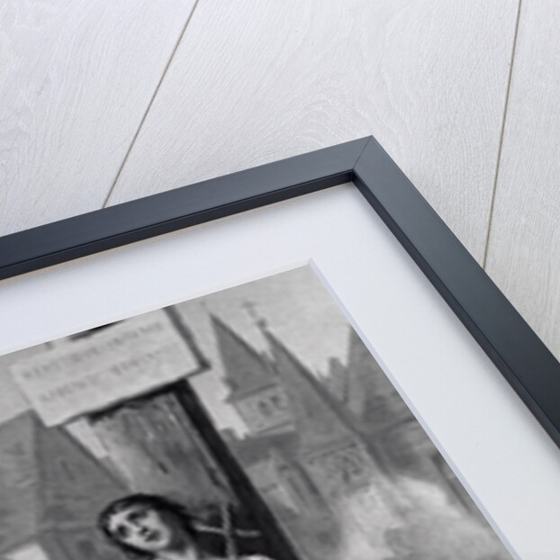 Drawing Depicting Joan of Arc in Loft by Anonymous