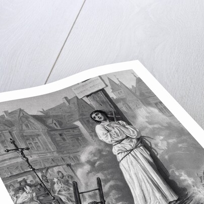 Drawing Depicting Joan of Arc in Loft by Anonymous