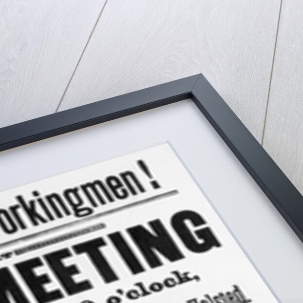 Haymarket Meeting Poster by Anonymous