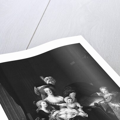 Marie Antoinette with Her Children by Anonymous