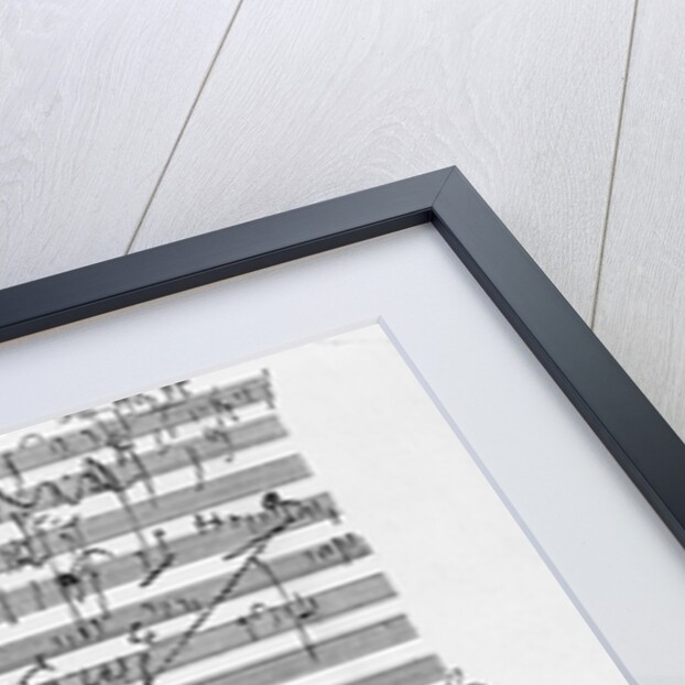 Display of Musical Score by Ludwig Beethoven by Anonymous